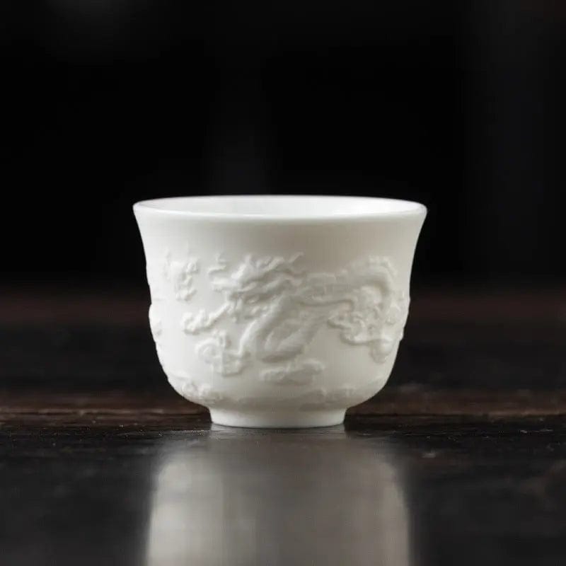 Biała i Delikatna Ceramiczna Filiżanka 50ml