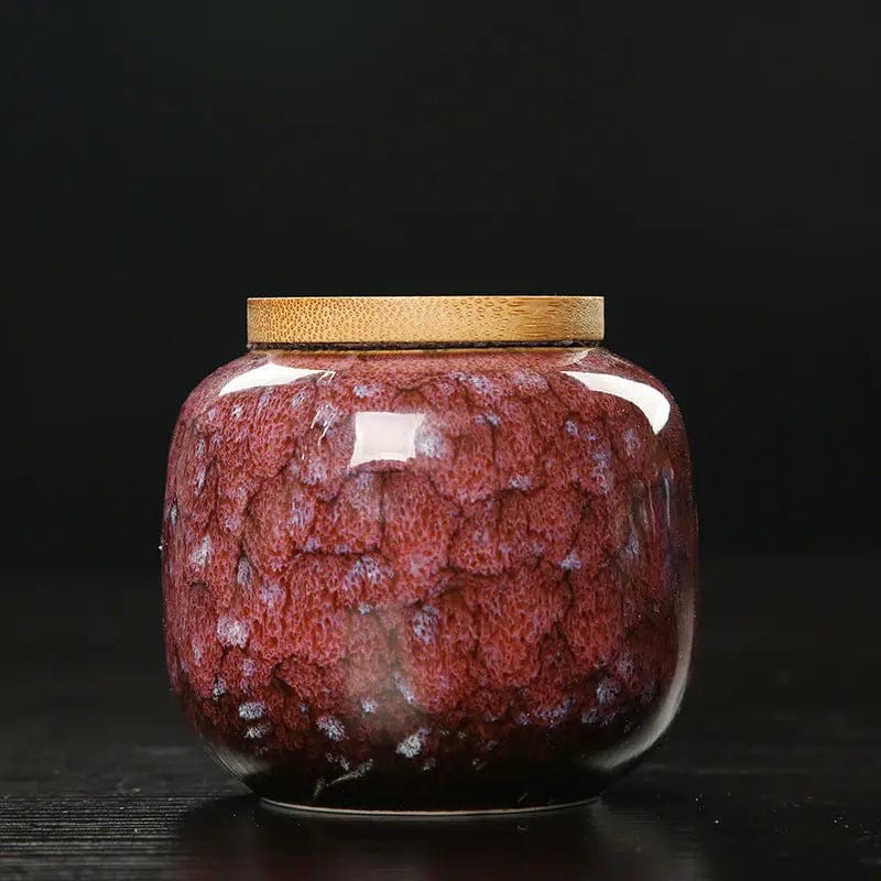 Ceramiczne pudełko na herbatę Iris Design