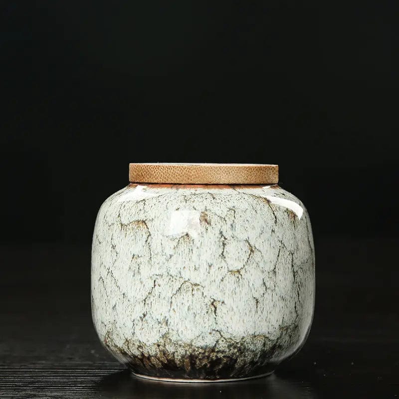 Ceramiczne pudełko na herbatę Iris Design