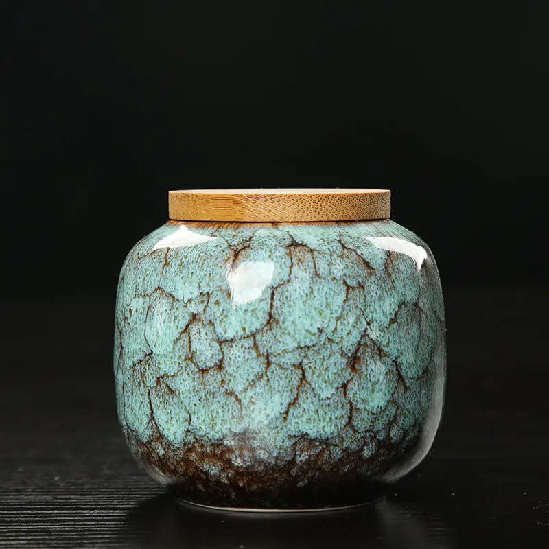 Ceramiczne pudełko na herbatę Iris Design