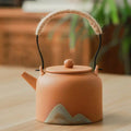 Ceramiczny dzbanek do herbaty z japońskim motywem górskim 350 ml