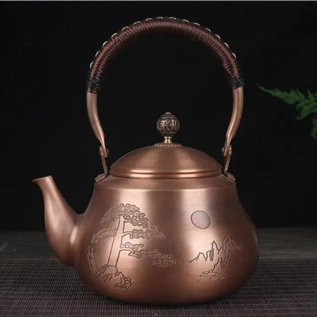 Chiński miedziany dzbanek do herbaty 1,6 l