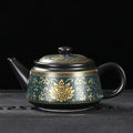 Czarny ceramiczny dzbanek do herbaty 240 ml