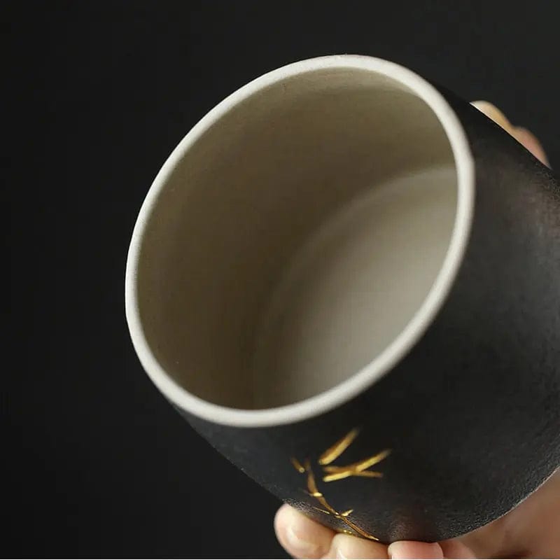 Japońska ceramiczna puszka na herbatę 270 ml