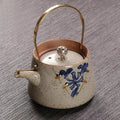 Japoński ceramiczny dzbanek do herbaty beżowy 210 ml
