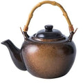 Japoński ceramiczny dzbanek do herbaty z bambusowym uchwytem 500 ml