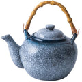 Japoński ceramiczny dzbanek do herbaty z bambusowym uchwytem 500 ml