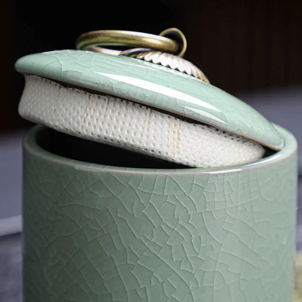 Japoński zestaw do herbaty Jade Green Crackle