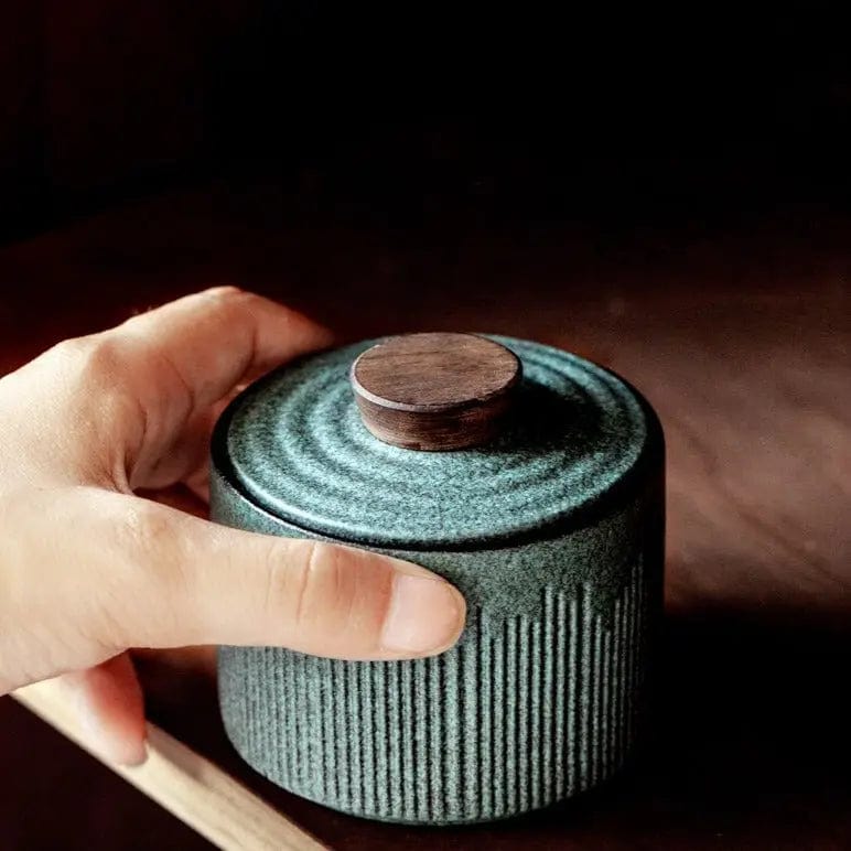 Japońskie ceramiczne pudełko na herbatę 150 ml