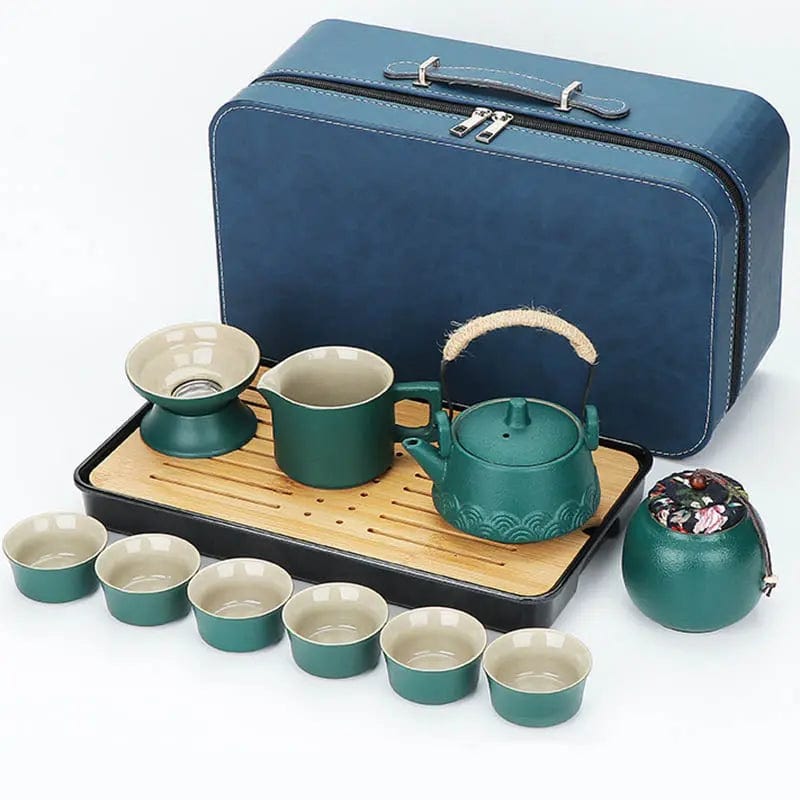 Kompletny japoński ceramiczny zestaw do herbaty