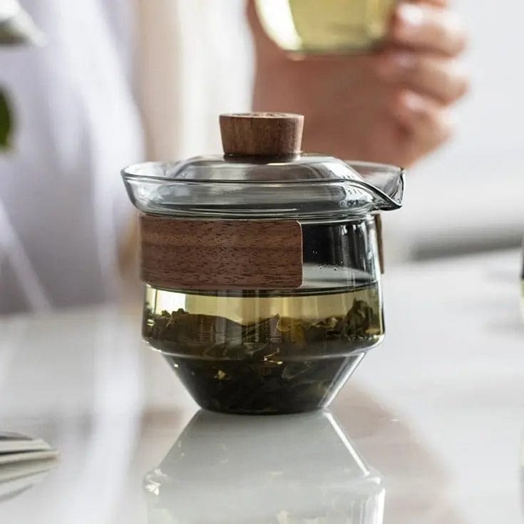 Luksusowy szklany dzbanek do herbaty Gaiwan 230 ml