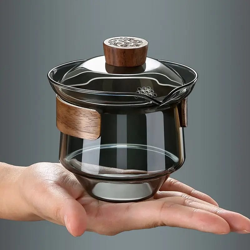 Luksusowy szklany dzbanek do herbaty Gaiwan 230 ml
