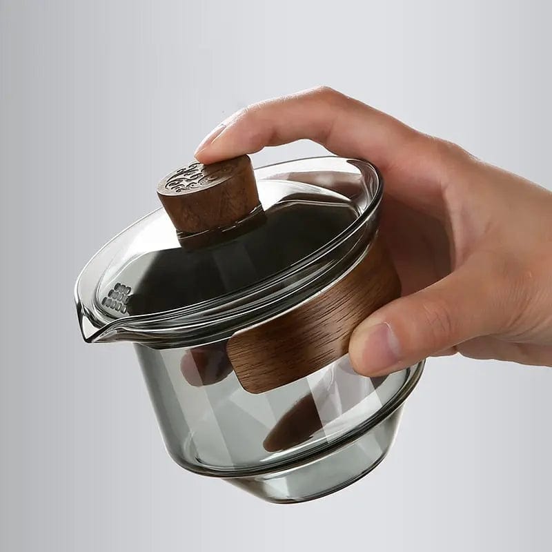 Luksusowy szklany dzbanek do herbaty Gaiwan 230 ml