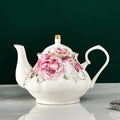 Porcelanowy biały dzbanek do herbaty 400 ml