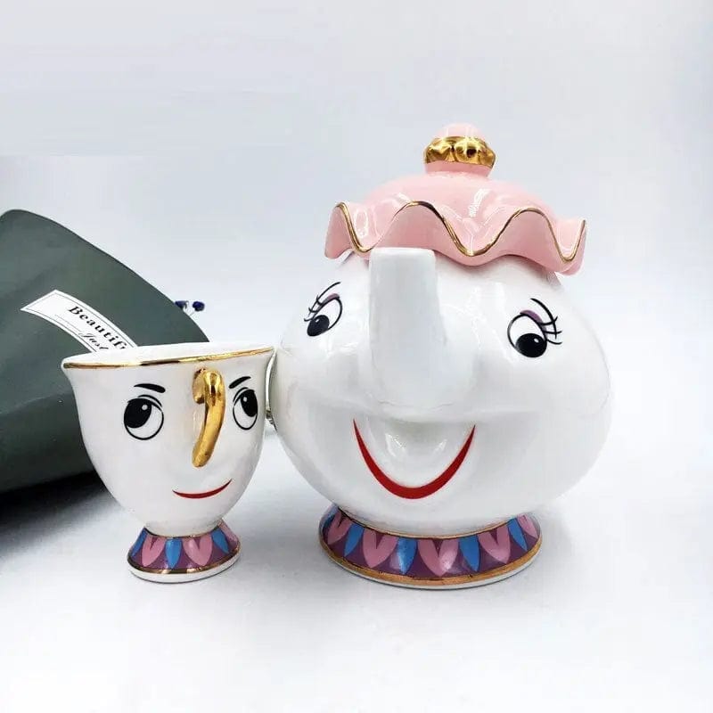 Porcelanowy dzbanek do herbaty 500 ml Beauty and the Beast