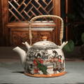 Porcelanowy dzbanek do herbaty 900 ml z chińskim wzorem