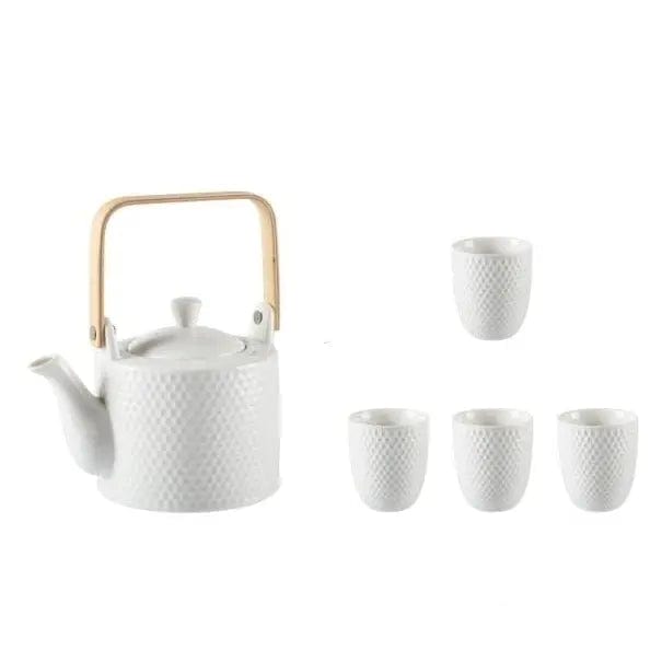 Porcelanowy dzbanek do herbaty o skandynawskim designie 750 ml