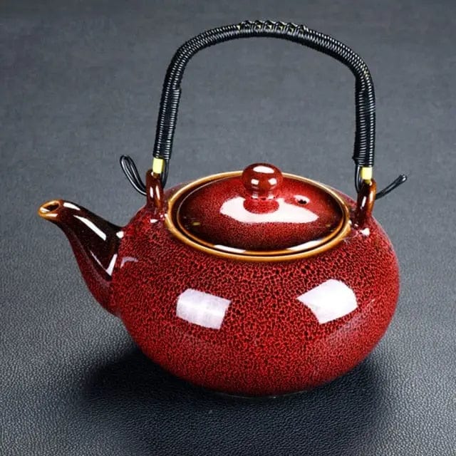 Porcelanowy dzbanek do herbaty okrągły 700 ml