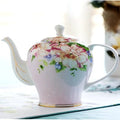 Porcelanowy dzbanek do herbaty różowy 1,4 l
