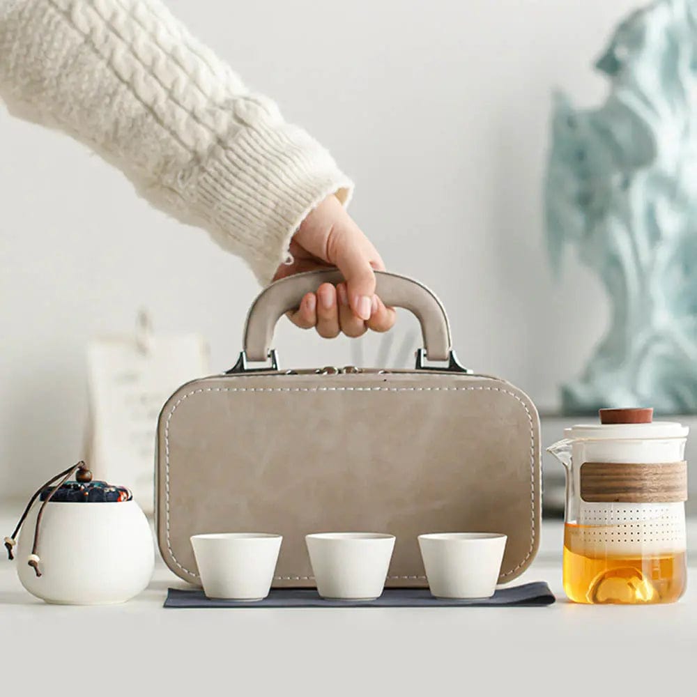 Przenośny japoński ceramiczny zestaw do herbaty 250 ml