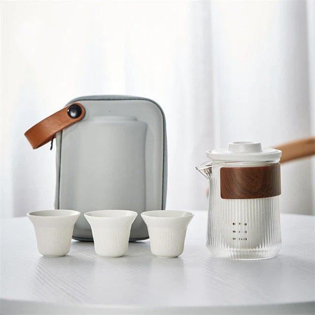 Przenośny szklano-ceramiczny dzbanek do herbaty 230 ml