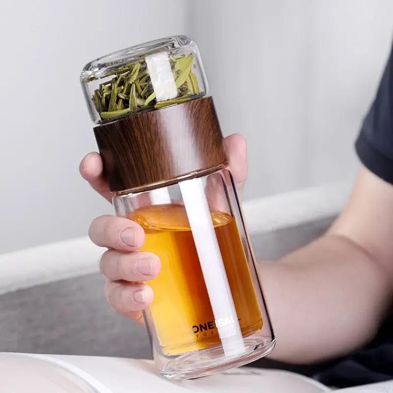 Przenośny szklany dzbanek do herbaty 200ML - 300ML