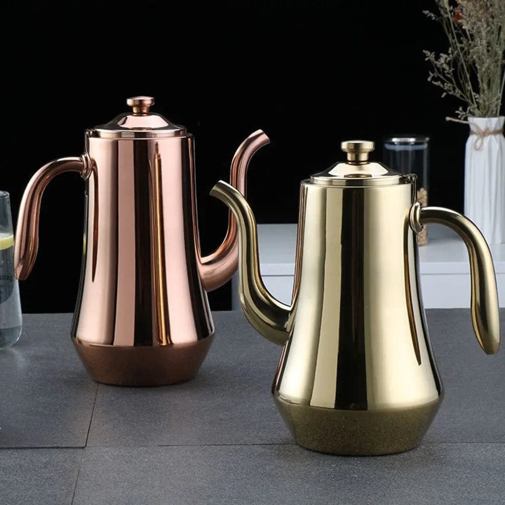 Stalowy dzbanek do herbaty z zaparzaczem w stylu skandynawskim 1,8L