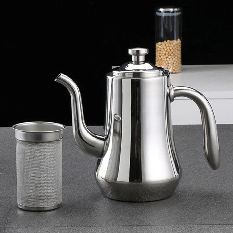 Stalowy dzbanek do herbaty z zaparzaczem w stylu skandynawskim 1,8L