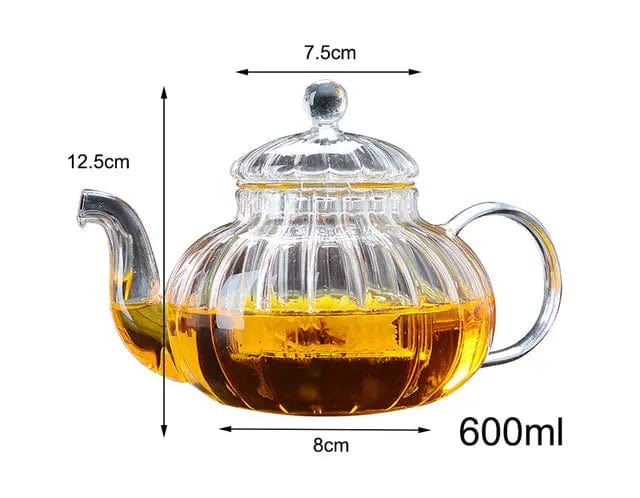 Szklany dzbanek do herbaty 600 ml