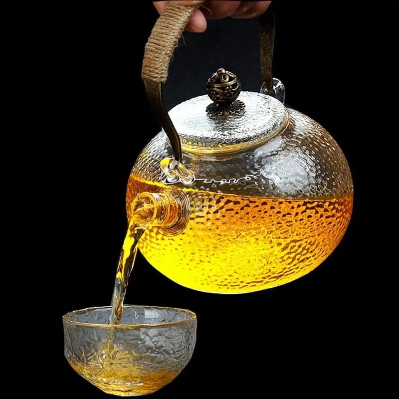 Szklany dzbanek do herbaty 900 ml w stylu antycznym z Chin