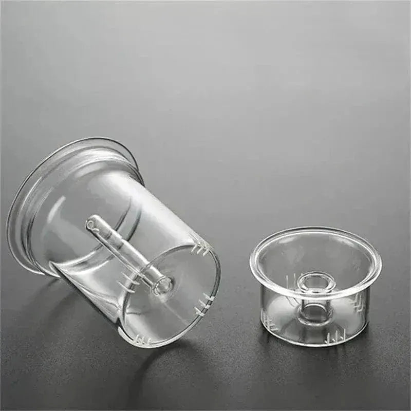 Szklany dzbanek do herbaty 900 ml z drewna i szkła