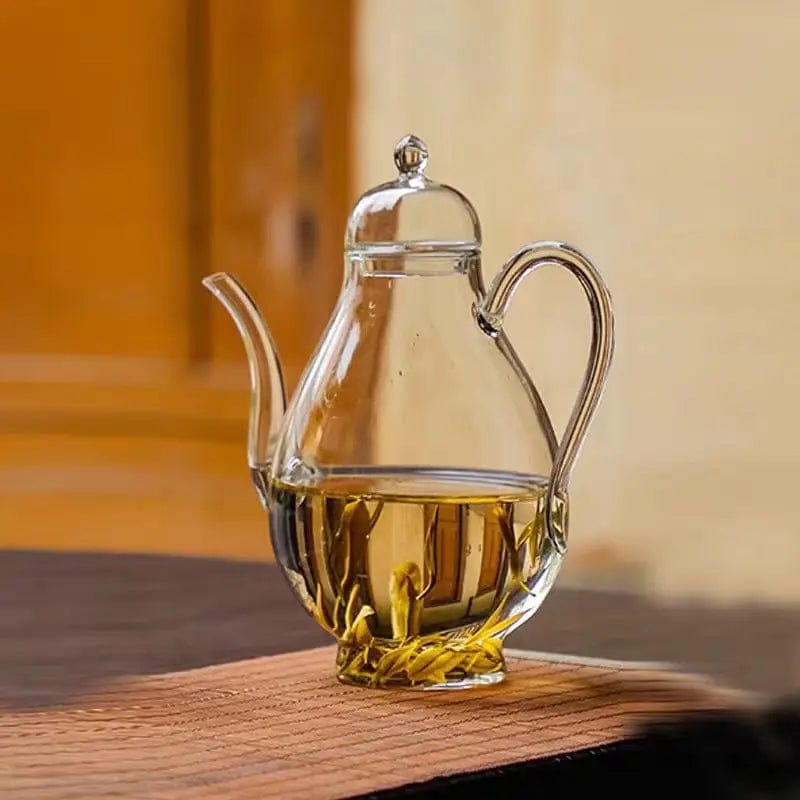 Szklany dzbanek do herbaty o pojemności 700 ml w kształcie gruszki