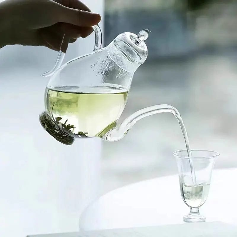 Szklany dzbanek do herbaty o pojemności 700 ml w kształcie gruszki
