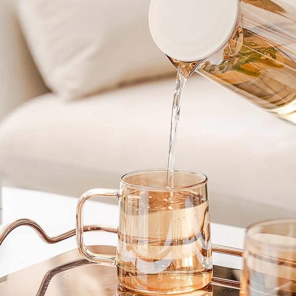 Szklany dzbanek do herbaty w kształcie karafki 1,8L