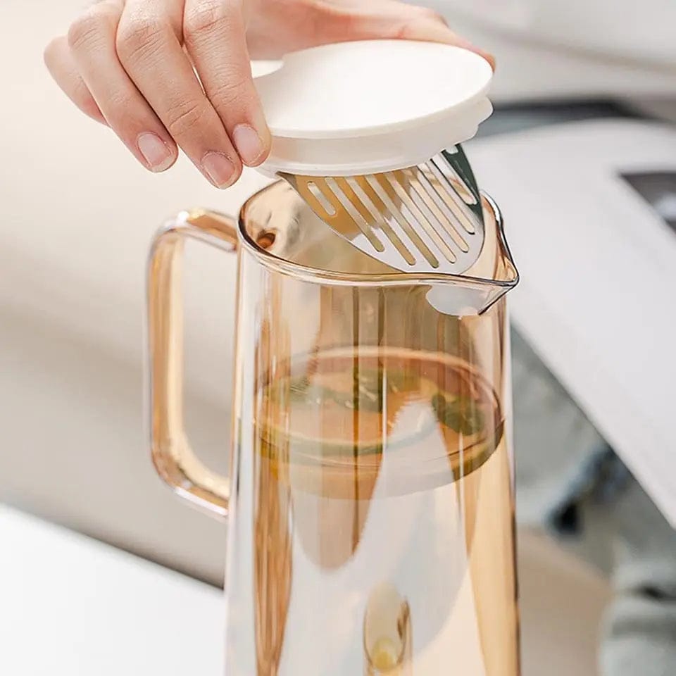 Szklany dzbanek do herbaty w kształcie karafki 1,8L