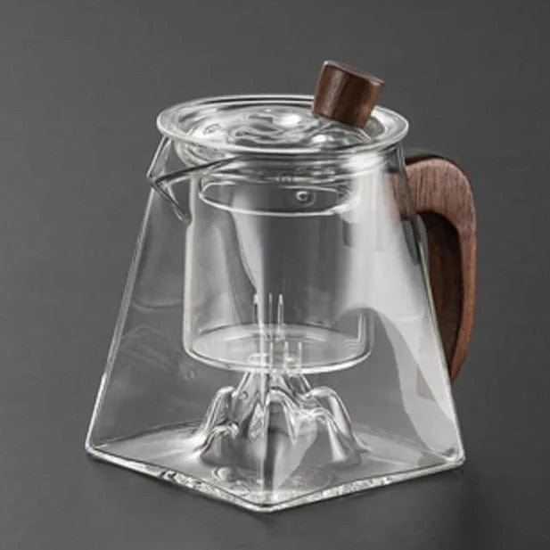 Szklany dzbanek do herbaty w stylu skandynawskim 400 ml