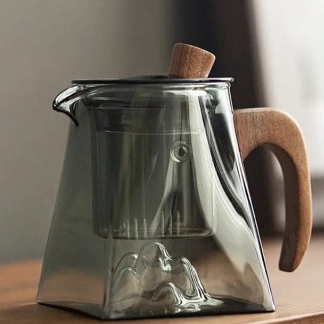 Szklany dzbanek do herbaty w stylu skandynawskim 400 ml