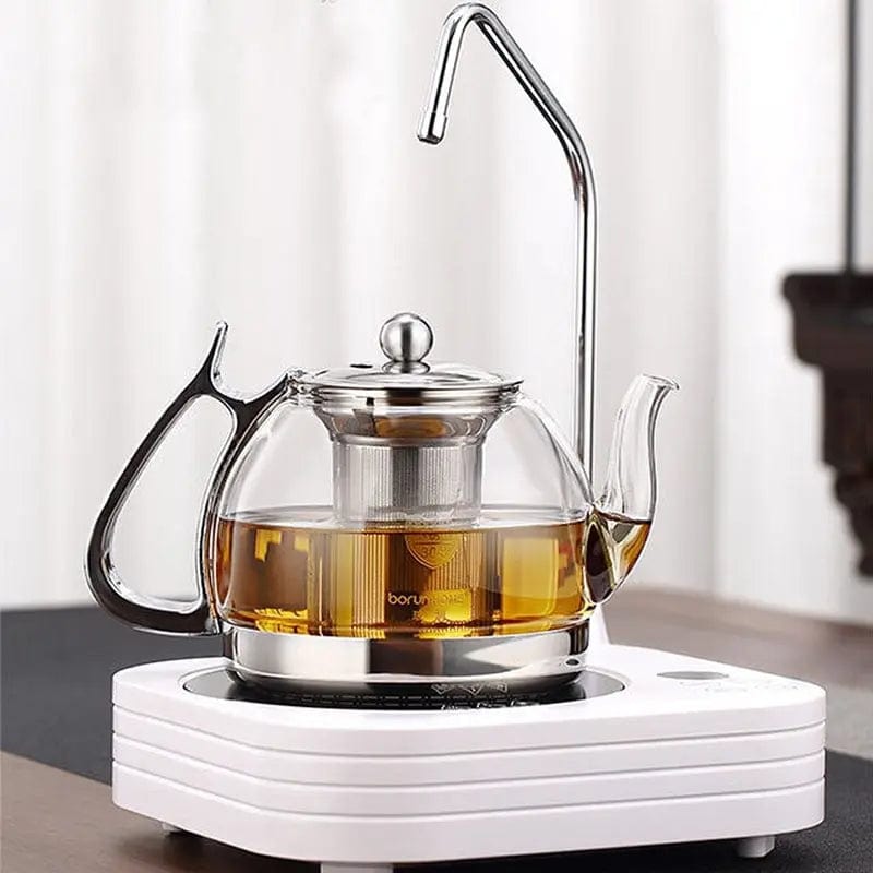 Szklany dzbanek do herbaty z metalowym filtrem 850ML - 1L