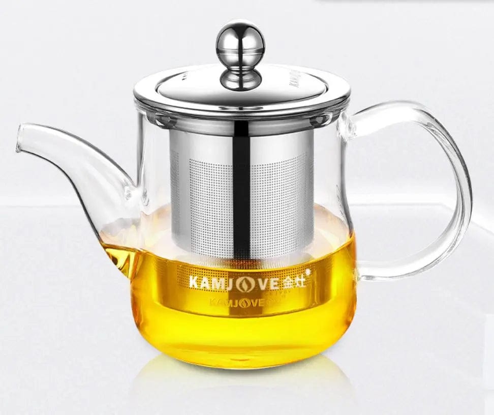 Szklany dzbanek do herbaty z zaparzaczem 360 ml