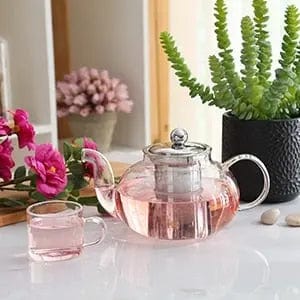 Szklany dzbanek do herbaty z zaparzaczem 800 ml