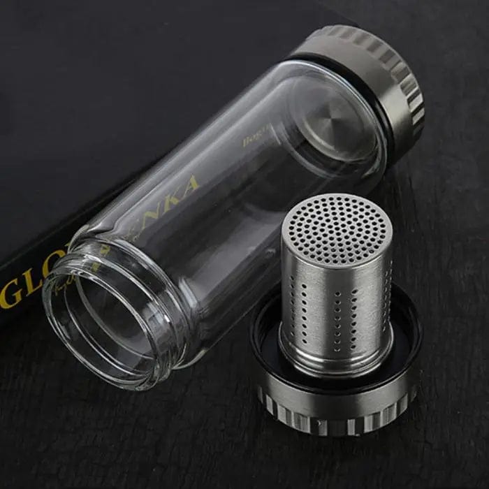 Szklany przenośny dzbanek do herbaty 300ML - 400ML