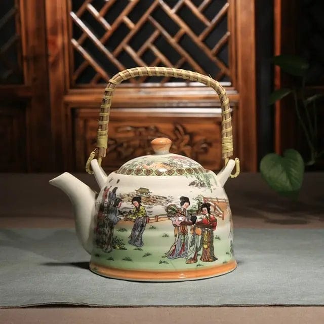 Tradycyjny porcelanowy dzbanek do herbaty 900 ml