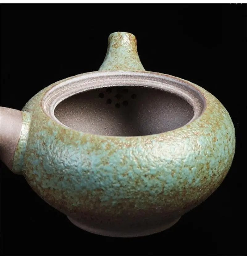 Vintage ceramiczny dzbanek do herbaty Kyusu 210 ml