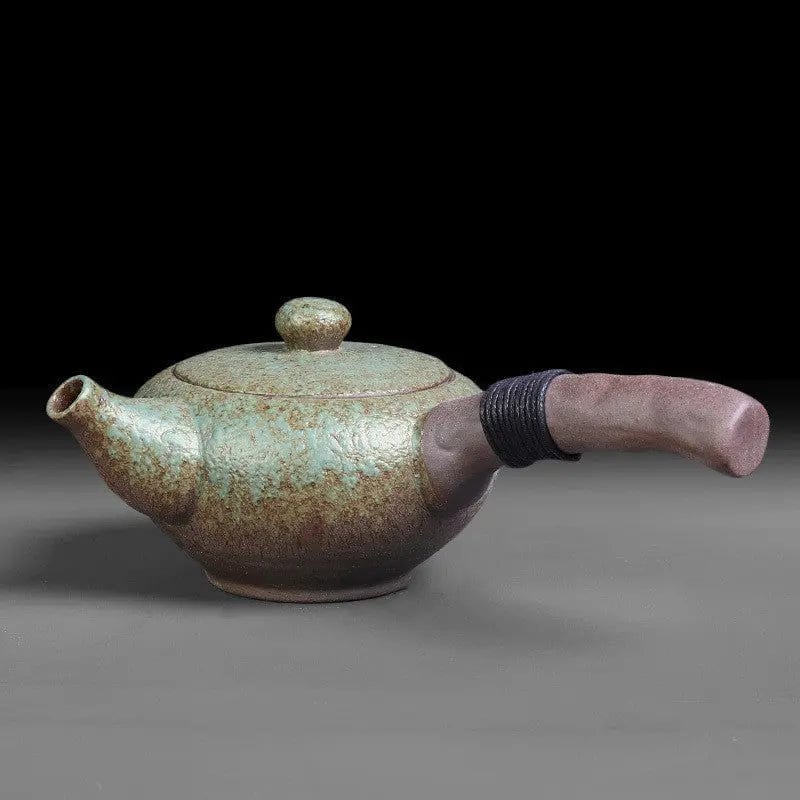 Vintage ceramiczny dzbanek do herbaty Kyusu 210 ml